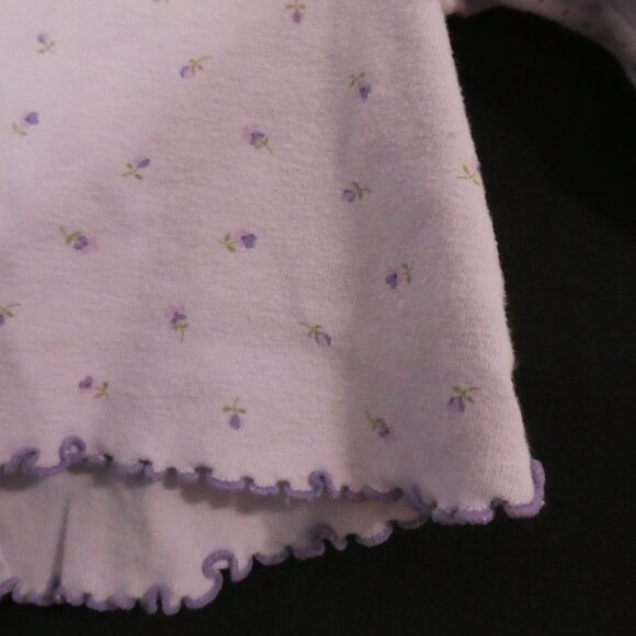 VITAMINS BABY | P2P 10 inches measured | Lilac Baby Cardigan With Floral Accents - Picture 14 of 14